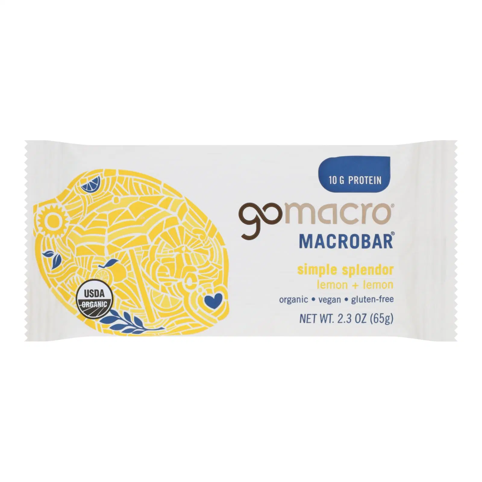 GoMacro Lemon and Lemon, Case,12 snack bar 2.3 oz, cashew butter, kosher... - $53.99