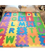 Alphabet Foam Play Mat Block Puzzle 25 Letters Educational 25 sq ft Floo... - £15.76 GBP