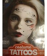 Savvi Costume Tattoos- Metallic Effect Zombie With Gems - $221.85 MXN