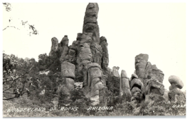 RPPC Postcard  Wonderland of Rocks Arizona Douglas Cancel 1949 - £7.92 GBP