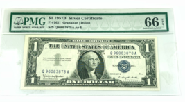 1957-B Silver Certificate FR #1621 Graded by PMG as Gem Uncirculated 66 EPQ - $49.49