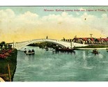 Miniature Railway Crossing Bridge over Lagoon Venice California Postcard... - $7.92