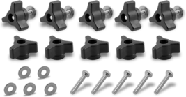 1/4 Inch X 20 Tpi T-Track/T-Slot Through-Hole Knobs Bolts and Washers for Use - £13.00 GBP