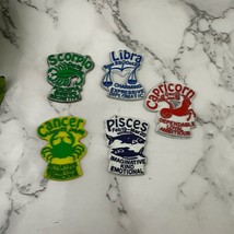 Vintage Zodiac Fridge Magnets Lot of 5 Small Rubber Pisces Cancer Libra ... - $330.62 MXN