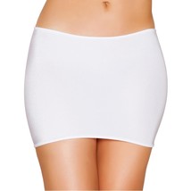 White Mini Skirt Stretch Short Length Club Wear Dance Rave Costume SK105 - £14.78 GBP