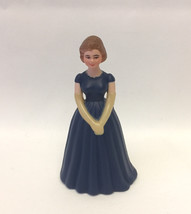 Vintage cake topper woman in blue dress bridesmaid plastic decoration Ho... - €2,62 EUR
