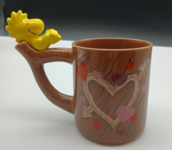 VTG 70s Woodstock Teleflora Valentine Coffee Mug Peanuts Sweetheart Hear... - €7,47 EUR