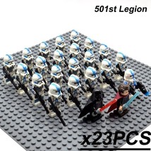23pcs Star Wars Minifigures 501st Legion Anakin Darth Vader Leader Clone Trooper - £27.35 GBP