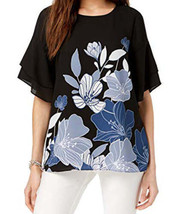 Alfani Womens Floral Dolman Sleeves Blouse Color Moda Floral Size X-Small - £31.79 GBP