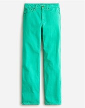 New J Crew Women Green Slouchy Straight Garment Dyed Dad Jeans Pant Sz 27 Denim - £46.43 GBP