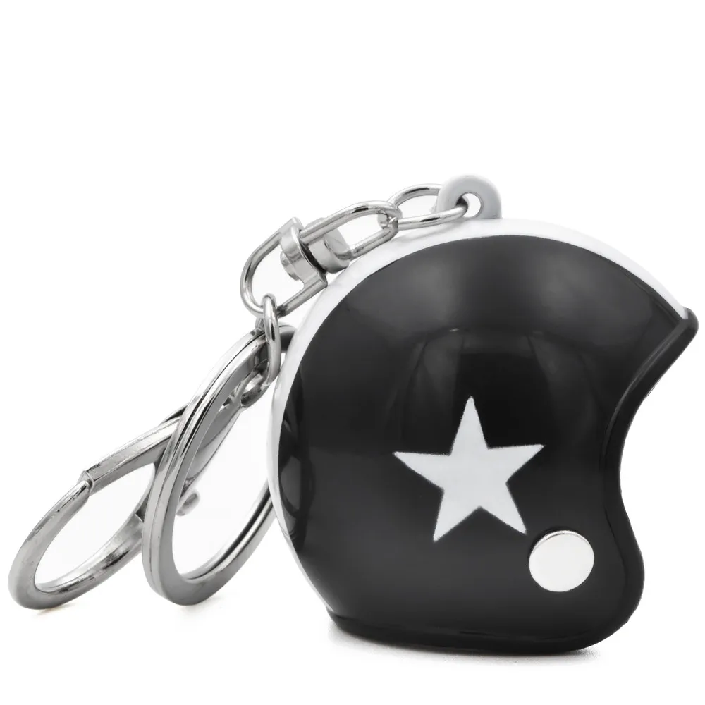 BJMOTO Fashion Creative Car Motorcycle Bicycle Helmet Key Chain Cool Key Ring Cl - £97.04 GBP