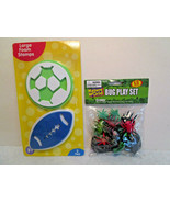 Kids Boley Toy Lot BUG PLAY SET 13 pc Pack &amp; 4&quot; Foam GAME BALL STAMPERS - £5.17 GBP
