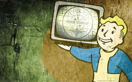 FALLOUT 4 Please Stand By Cookies Birthday 1/2 Size Sheet Cake Topper Ed... - $14.99