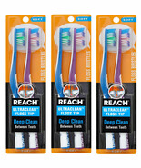 Pack of (3) New Reach Toothbrush, Ultra Clean Floss Tip, Soft, (Total 6 ... - $18.27 CAD