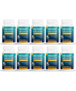 10 Pack Height Growth Maximizer, increase bone growth-60 Capsules x10 - $277.19