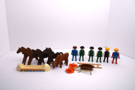 Lot of Vintage Playmobile Figures Animals &amp; Accessories Geobra - £10.27 GBP