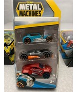 Zuru Metal Machines Die Cast Cars 1:64 3 Pack Azor Red Rogue Scorpio - $160.31 MXN