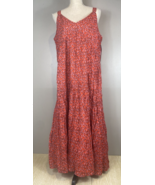 Joie Maxi Womens Size XXL Dress Sleeveless Tiered Maxi Tea Rose MSRP $248 - £14.77 GBP