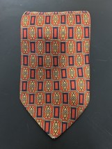 Red Gold Black Benjamin James Silk Tie - $13.38