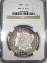 1887-P Silver Morgan Dollar Vam 4 Eds R-5 Ngc MS64 Dpl AI822 - £512.95 GBP