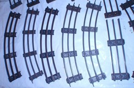 Lot Of 26 Pieces + Misc Pieces Of 3 Rail Standard Gauge Track - Straight &amp; Curve - £83.92 GBP