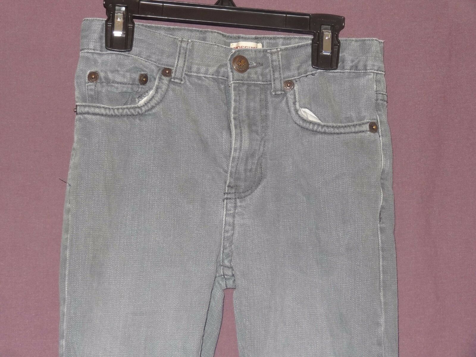 Gray Jeans Denim Boy Size 10 Mossimo Supply co Ripped Knee - $15.99