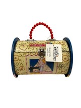 NWT Mary Engelbreit Sewing Tote Spool Roll Bag Tin with Beaded Handle Purse RARE - £40.19 GBP
