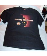 Black Harley-Davidson Front Silhouette  T-Shirt-Size XL-Orlando, FL Grap... - $261.21 MXN