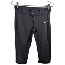 Kids Black Baseball Knickers Short Pants Game Size Small Nike Swoosh Front - £32.04 GBP