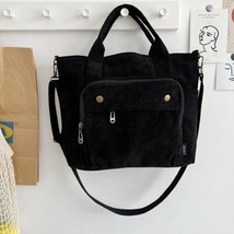 Women Shoulder Tote Solid Color Casual Handbag Fashion Canvas Messenger Bags Zip - £27.37 GBP