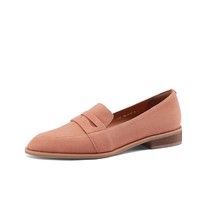 FEDONAS Shallow Sweet Pink Shoes For Women Suede Leather Thick Heels Pumps Femal - £90.14 GBP