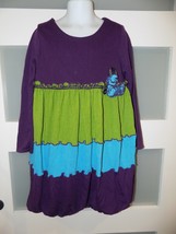 Bonnie Jean Purple/Green/Blue Knit LS Dress Size 6X Girl&#39;s - $20.00