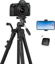 Fotopro Camera Tripod, 48&quot; Phone Tripod With 3-Way Head, Lightweight Aluminum - £31.40 GBP