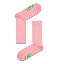 Happy Socks Sólido Rosa Unisex Algodón Premium Calcetines 1 Par Talla 7-11 - £18.24 GBP