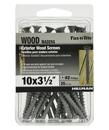Hillman 42607 Fas-N-Tite Exterior Gray Coated Wood Screws #10 x 3-1/2&quot;, ... - $32.04 CAD