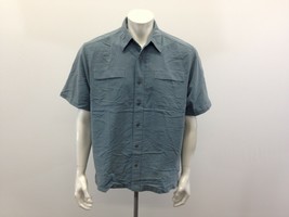 Columbia Button Up Shirt Men&#39;s Size Medium Short Sleeve Modal/Polyester - $10.79 CAD