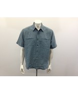 Columbia Button Up Shirt Men&#39;s Size Medium Short Sleeve Modal/Polyester - $7.92