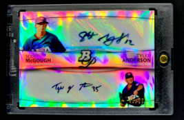 2010 Bowman Platinum Dual Auto Refractor BPDAMA Scott McGough Tyler Anderson /99 - £9.22 GBP