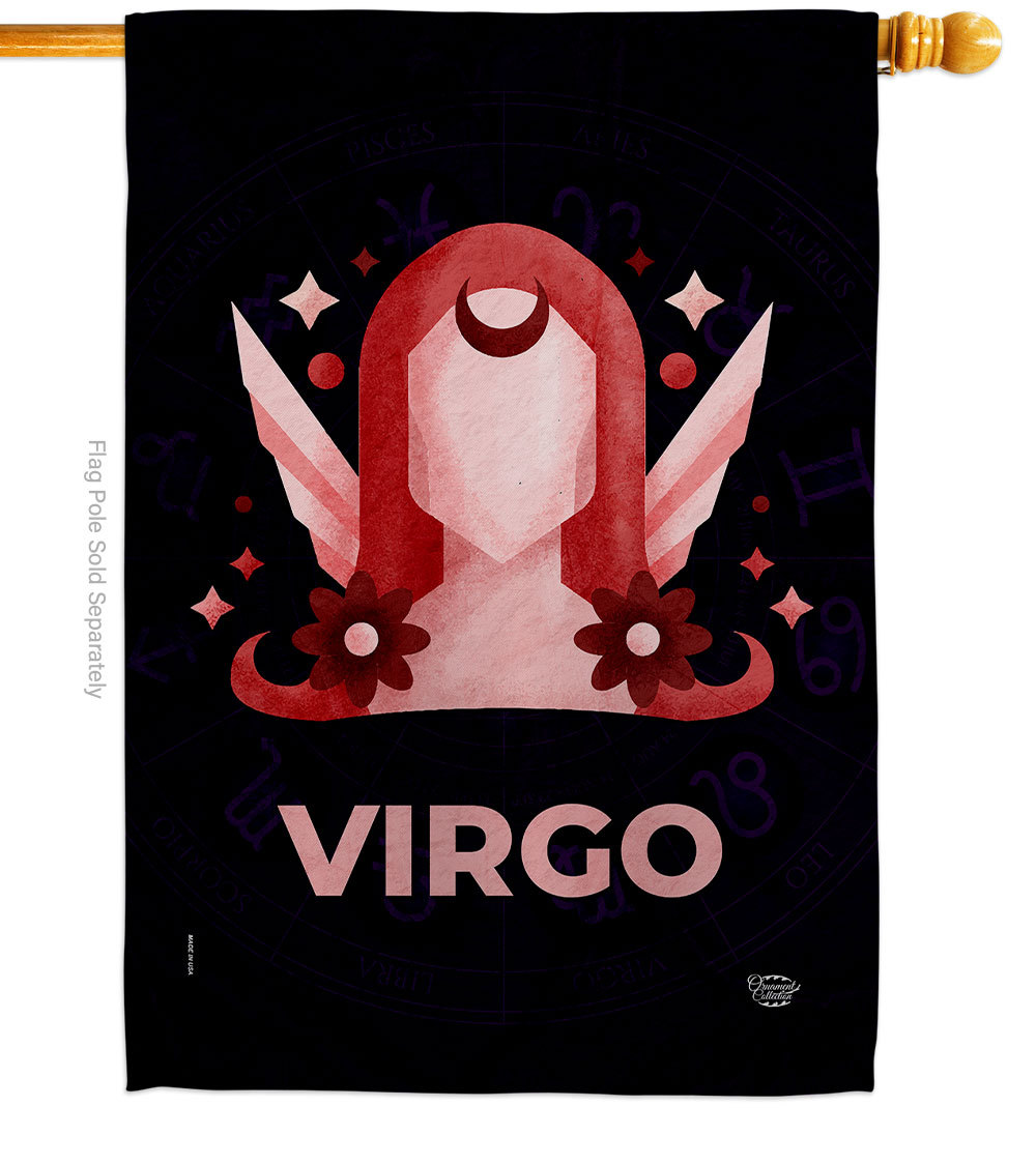 Primary image for Virgo House Flag Zodiac 28 X40 Double-Sided Banner