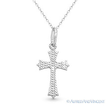 New Coptic Cross Charm Christian Jesus Necklace Pendant in 925 Sterling Silver - £11.41 GBP+
