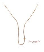 18k (750) Pink Gold Natural Diamond Fancy Necklace - $2,821.50