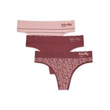 Kindly yours Women’s Sustainable Seamless Thong Underwear, 3-Pack - $19.00