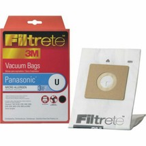 NEW 3-Pack 3M Filtrete 68701 Panasonic U Micro Allergen Vacuum Bags MC-V5100 - £4.87 GBP