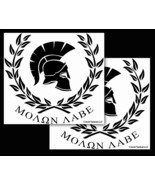 Acid Tactical 8&quot; ΜΟΛΩΝ ΛΑΒΕ MOLON LABE Vinyl Car Truck Window Sticker 2P... - $169.11 MXN