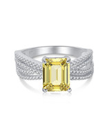 Diamond Infinity Ring CZs Engagement ring promise ring - $55.48 CAD