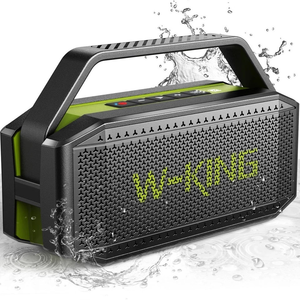 W-KING 60W Peak 60W Portable Loud Bluetooth Speaker Subwoofer Green Item image 3