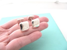 Tiffany &amp; Co Silver Cushion Square Cuff Link Cufflink Man Gift Love Ster... - $298.00