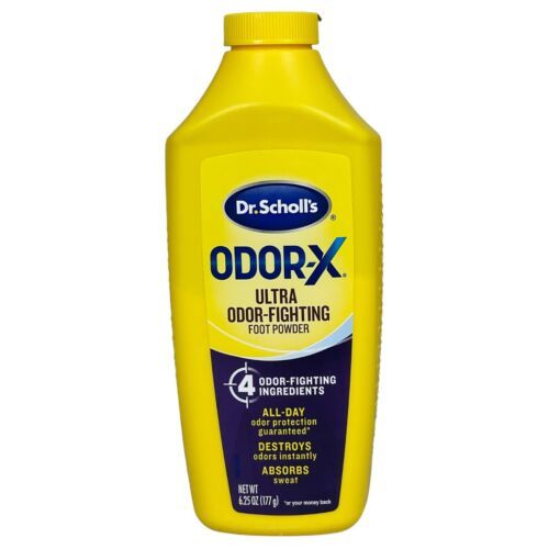 Dr. Scholl's Odor-Fighting X Foot Powder, Yellow, 6.25 Ounce - £15.56 GBP