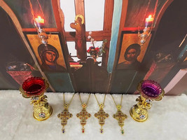 Orthodox Cross Catholic Ornament Pectoral Priests Church Articulos Religiosos - £85.40 GBP