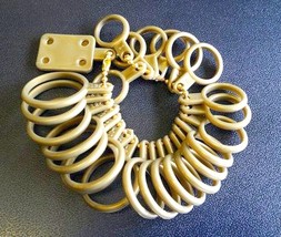 25 Plastic RINGS MEASURE Size FINGER Ring Sizing Measuring Gauge 1 to 13... - $22.11